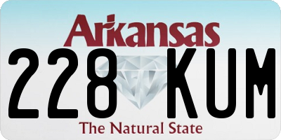 AR license plate 228KUM