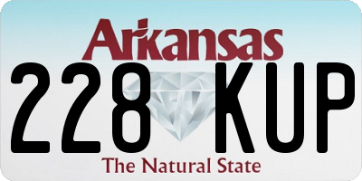 AR license plate 228KUP