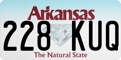 AR license plate 228KUQ