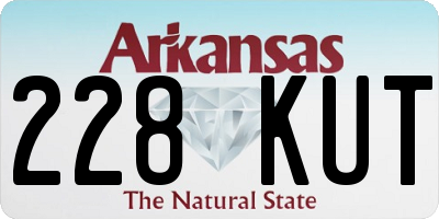 AR license plate 228KUT