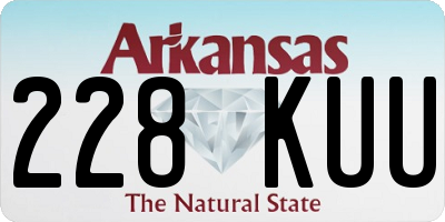 AR license plate 228KUU