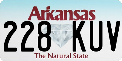 AR license plate 228KUV