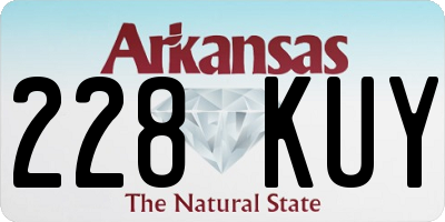 AR license plate 228KUY
