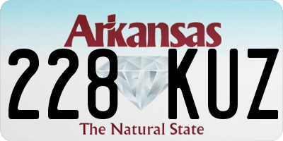 AR license plate 228KUZ