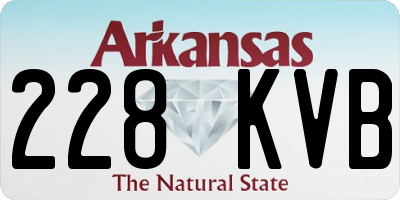 AR license plate 228KVB