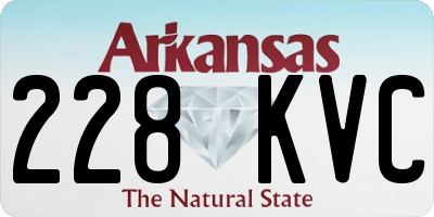 AR license plate 228KVC