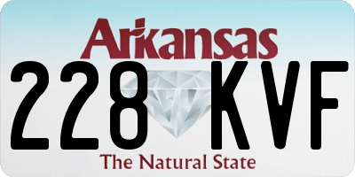 AR license plate 228KVF