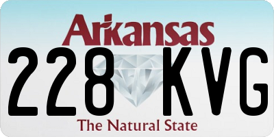 AR license plate 228KVG