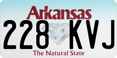 AR license plate 228KVJ