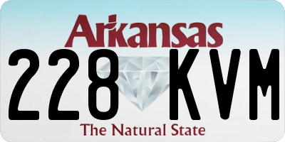 AR license plate 228KVM