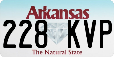 AR license plate 228KVP