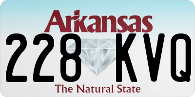 AR license plate 228KVQ