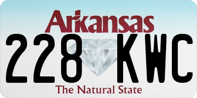 AR license plate 228KWC