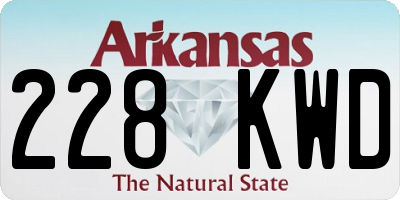 AR license plate 228KWD