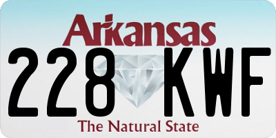 AR license plate 228KWF