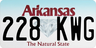 AR license plate 228KWG