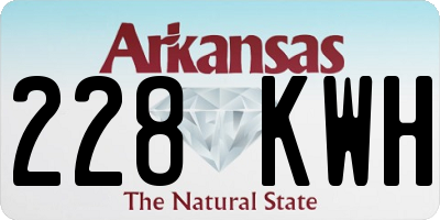 AR license plate 228KWH