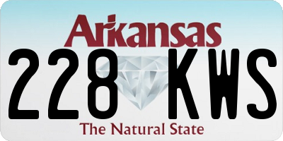 AR license plate 228KWS