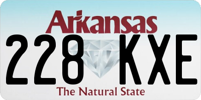 AR license plate 228KXE