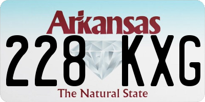 AR license plate 228KXG