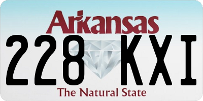 AR license plate 228KXI