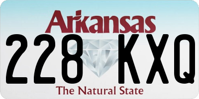 AR license plate 228KXQ