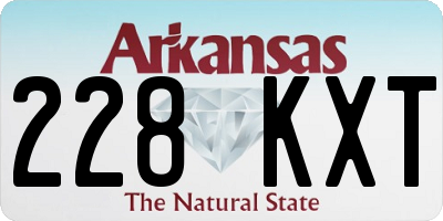 AR license plate 228KXT