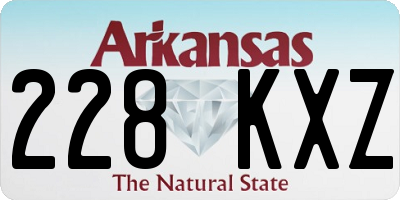 AR license plate 228KXZ