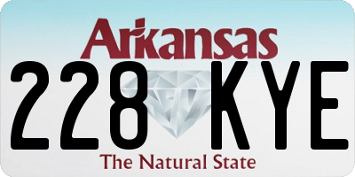 AR license plate 228KYE