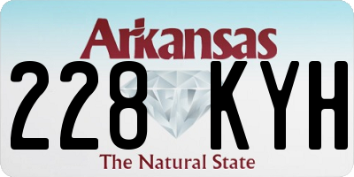 AR license plate 228KYH