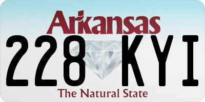 AR license plate 228KYI