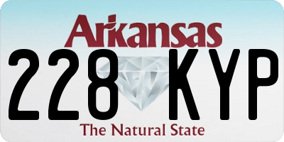AR license plate 228KYP