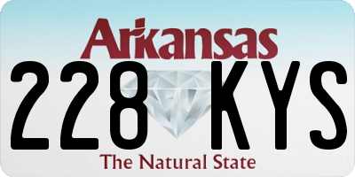 AR license plate 228KYS
