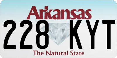 AR license plate 228KYT