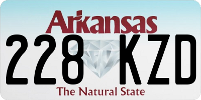 AR license plate 228KZD