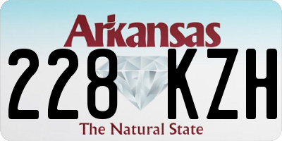 AR license plate 228KZH