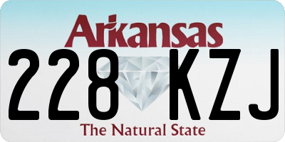 AR license plate 228KZJ