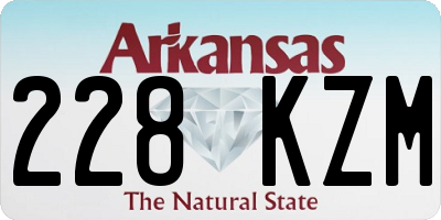 AR license plate 228KZM