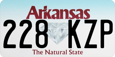 AR license plate 228KZP