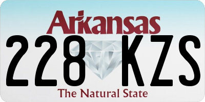 AR license plate 228KZS