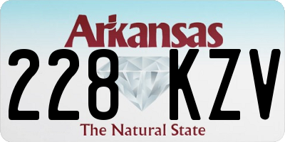 AR license plate 228KZV