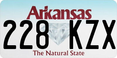 AR license plate 228KZX