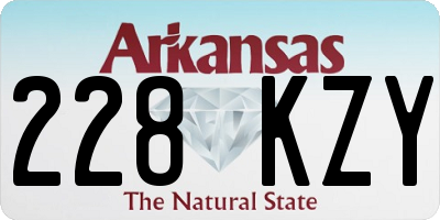 AR license plate 228KZY