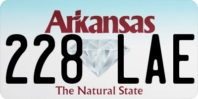 AR license plate 228LAE