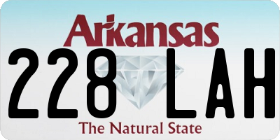 AR license plate 228LAH