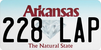 AR license plate 228LAP
