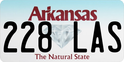 AR license plate 228LAS