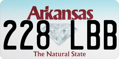 AR license plate 228LBB