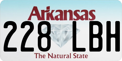 AR license plate 228LBH
