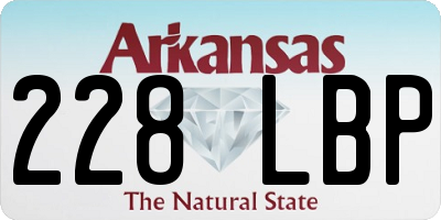 AR license plate 228LBP